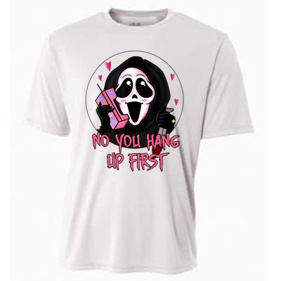 No You Hang Up First Ghost Calling Halloween Cooling Performance Crew T-Shirt