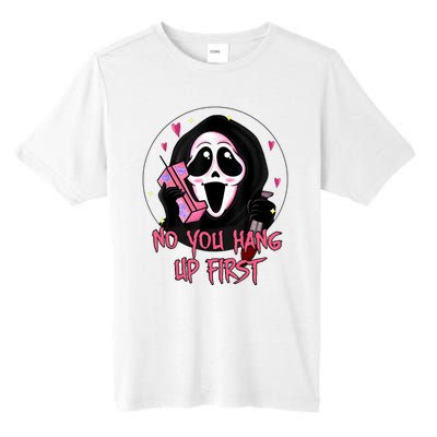 No You Hang Up First Ghost Calling Halloween Tall Fusion ChromaSoft Performance T-Shirt