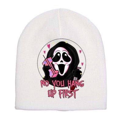 No You Hang Up First Ghost Calling Halloween Short Acrylic Beanie