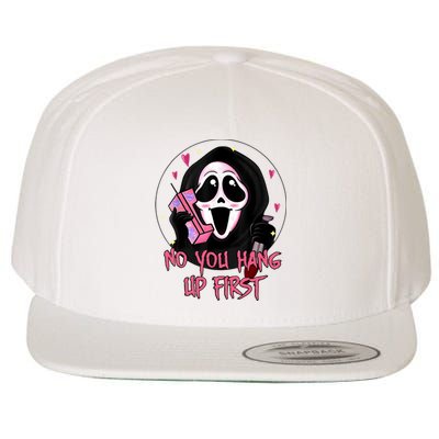 No You Hang Up First Ghost Calling Halloween Wool Snapback Cap