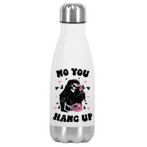 No You Hang Up Halloween Stainless Steel Insulated Water Bottle