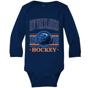 New York Islanders Hockey Team Supporter Baby Long Sleeve Bodysuit