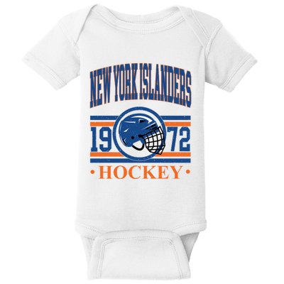 New York Islanders Hockey Team Supporter Baby Bodysuit