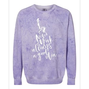 New York Is A Good Idea Colorblast Crewneck Sweatshirt