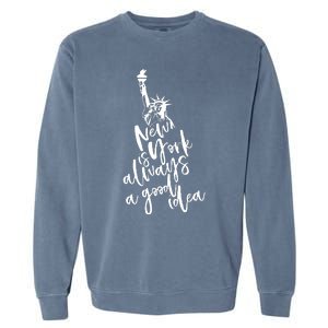 New York Is A Good Idea Garment-Dyed Sweatshirt