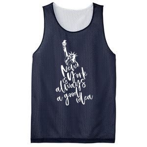 New York Is A Good Idea Mesh Reversible Basketball Jersey Tank