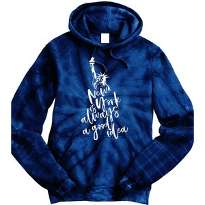 New York Is A Good Idea Tie Dye Hoodie