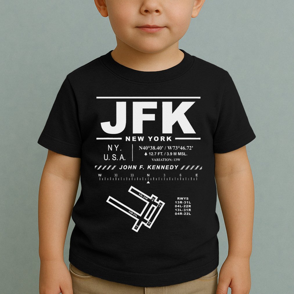 New York John F. Kennedy International Airport Jfk Toddler T-Shirt