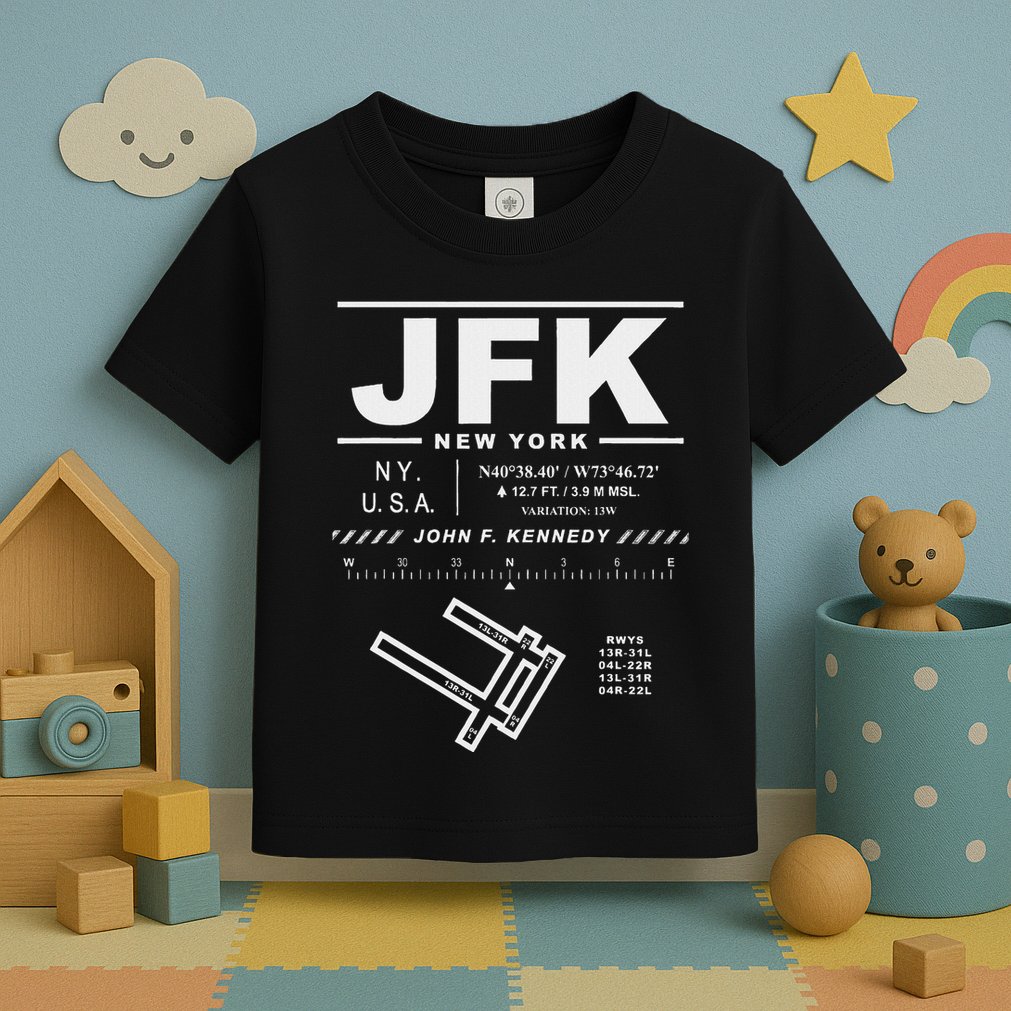 New York John F. Kennedy International Airport Jfk Toddler T-Shirt