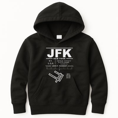 New York John F. Kennedy International Airport Jfk Kids Hoodie
