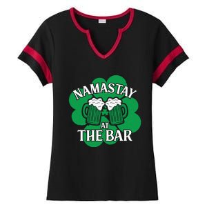 Namastay Yoga Joke Ireland Irish Proud Meaningful Gift Ladies Halftime Notch Neck Tee