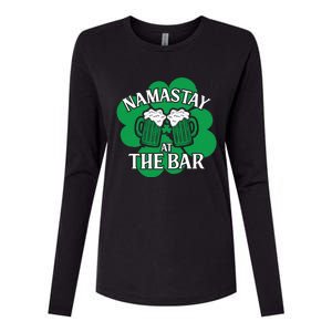 Namastay Yoga Joke Ireland Irish Proud Meaningful Gift Womens Cotton Relaxed Long Sleeve T-Shirt