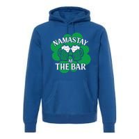 Namastay Yoga Joke Ireland Irish Proud Meaningful Gift Premium Hoodie