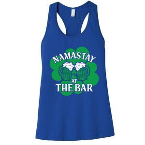 Namastay Yoga Joke Ireland Irish Proud Meaningful Gift Women's Racerback Tank