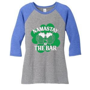 Namastay Yoga Joke Ireland Irish Proud Meaningful Gift Women's Tri-Blend 3/4-Sleeve Raglan Shirt