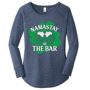 Namastay Yoga Joke Ireland Irish Proud Meaningful Gift Women's Perfect Tri Tunic Long Sleeve Shirt