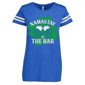 Namastay Yoga Joke Ireland Irish Proud Meaningful Gift Enza Ladies Jersey Football T-Shirt