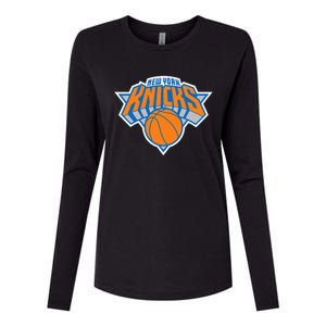 New York Knicks Womens Cotton Relaxed Long Sleeve T-Shirt