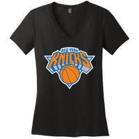 New York Knicks Women's V-Neck T-Shirt