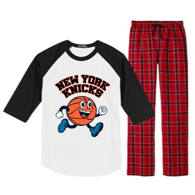 New York Knicks Basketball Running Raglan Sleeve Pajama Set