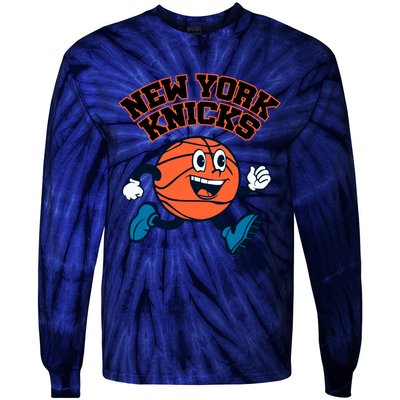 New York Knicks Basketball Running Tie-Dye Long Sleeve Shirt