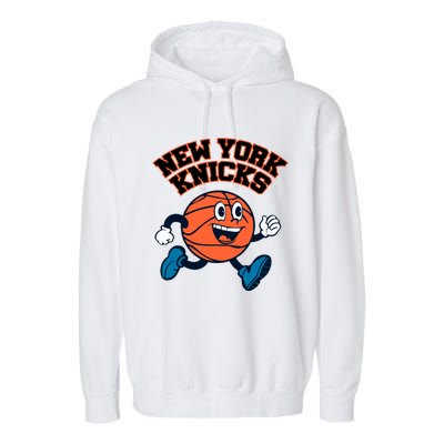 New York Knicks Basketball Running Garment-Dyed Fleece Hoodie