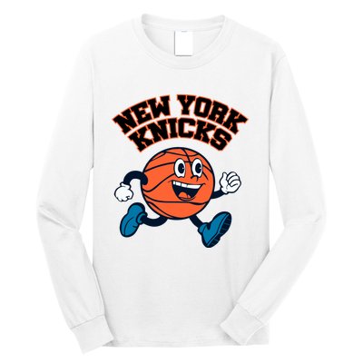 New York Knicks Basketball Running Long Sleeve Shirt