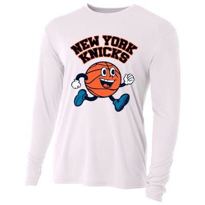 New York Knicks Basketball Running Cooling Performance Long Sleeve Crew