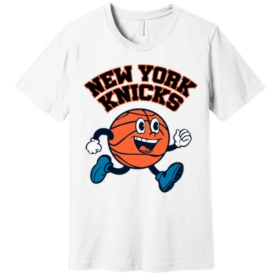 New York Knicks Basketball Running Premium T-Shirt