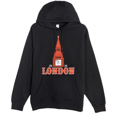 New York London Clock Tower Premium Pullover Hoodie