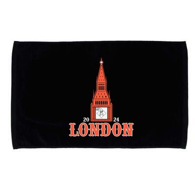 New York London Clock Tower Microfiber Hand Towel