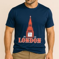 New York London Clock Tower Cooling Performance Crew T-Shirt
