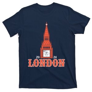 New York London Clock Tower T-Shirt