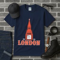 New York London Clock Tower Tall T-Shirt