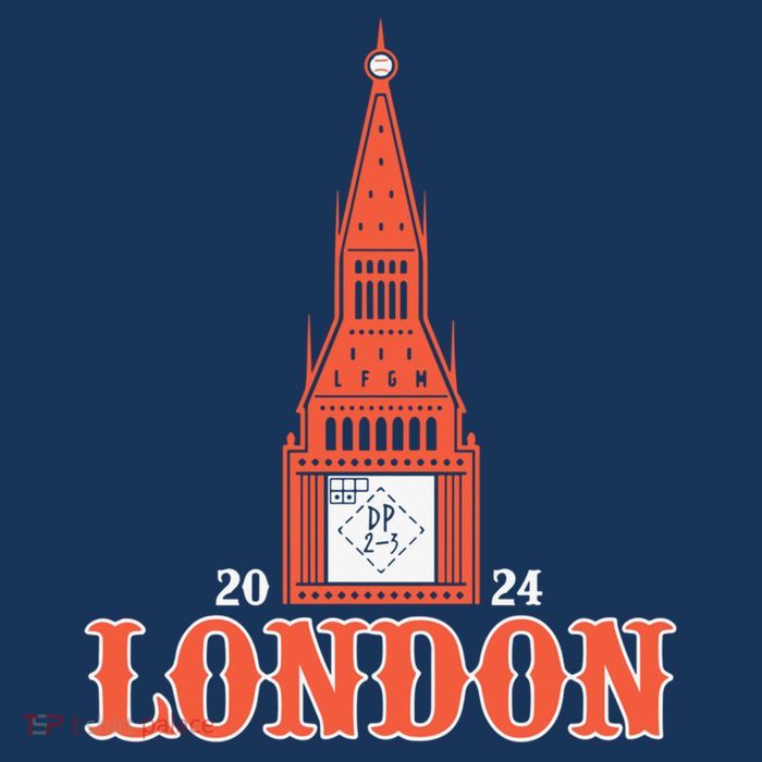 New York London Clock Tower 7-Panel Snapback Hat