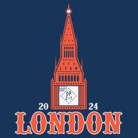 New York London Clock Tower Drawstring Bag