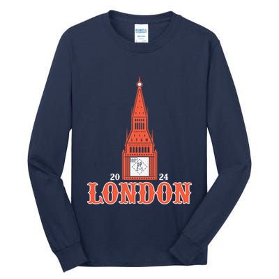 New York London Clock Tower Tall Long Sleeve T-Shirt