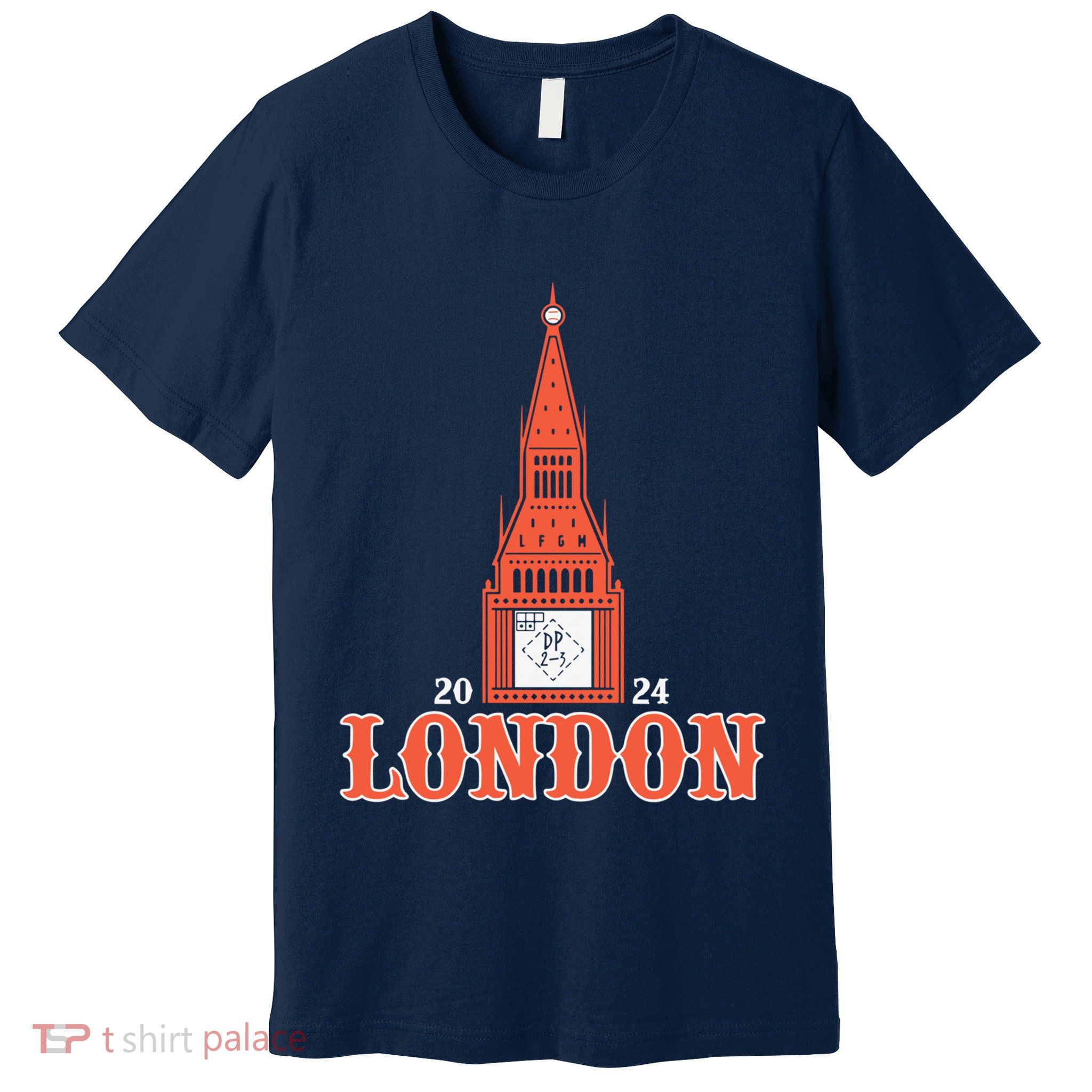 New York London Clock Tower Premium T-Shirt