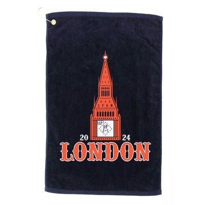 New York London Clock Tower Golf Towel