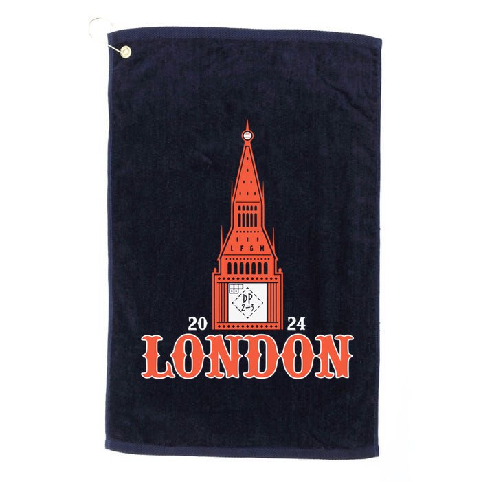 New York London Clock Tower Golf Towel
