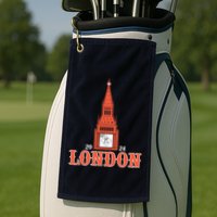 New York London Clock Tower Golf Towel