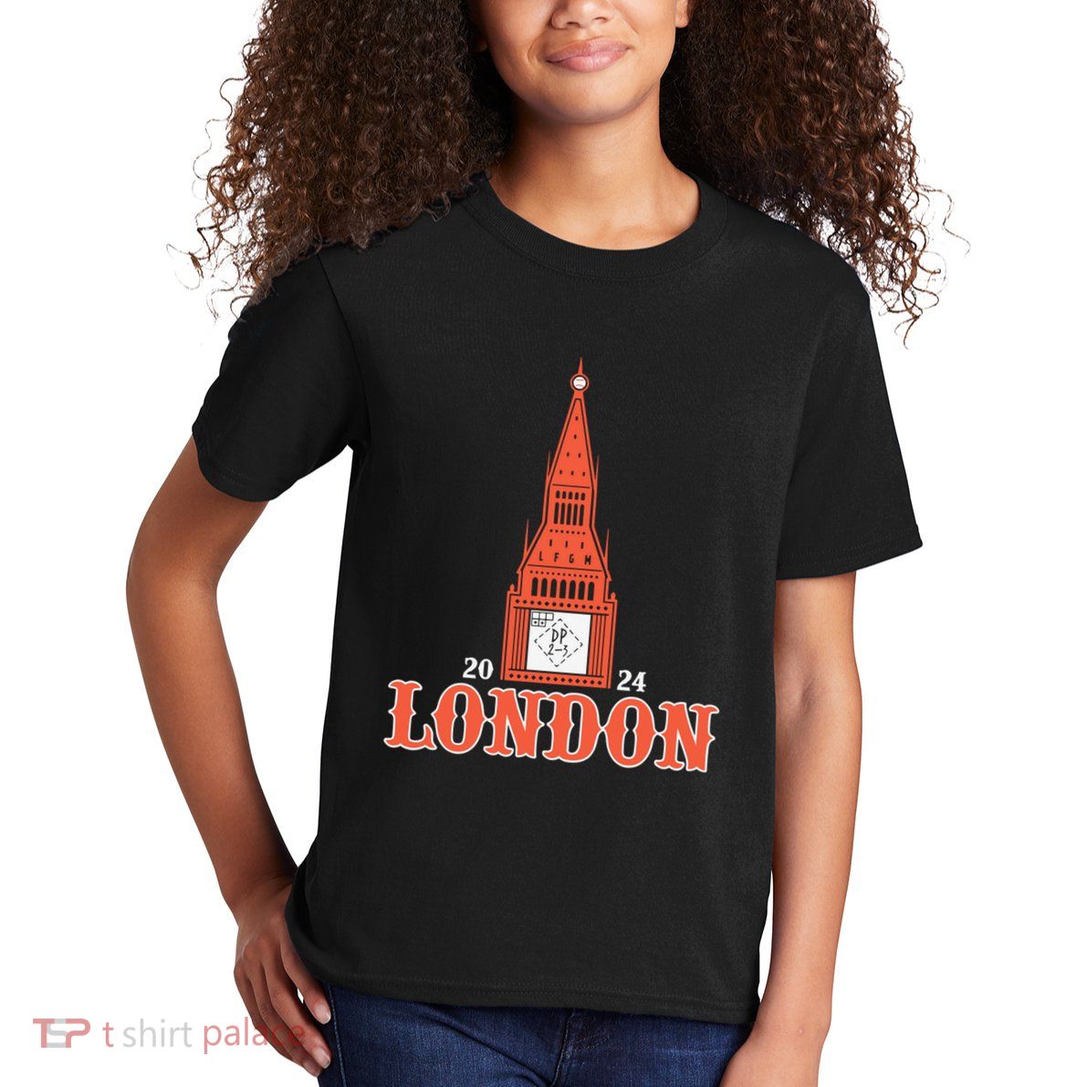 New York London Clock Tower Kids T-Shirt