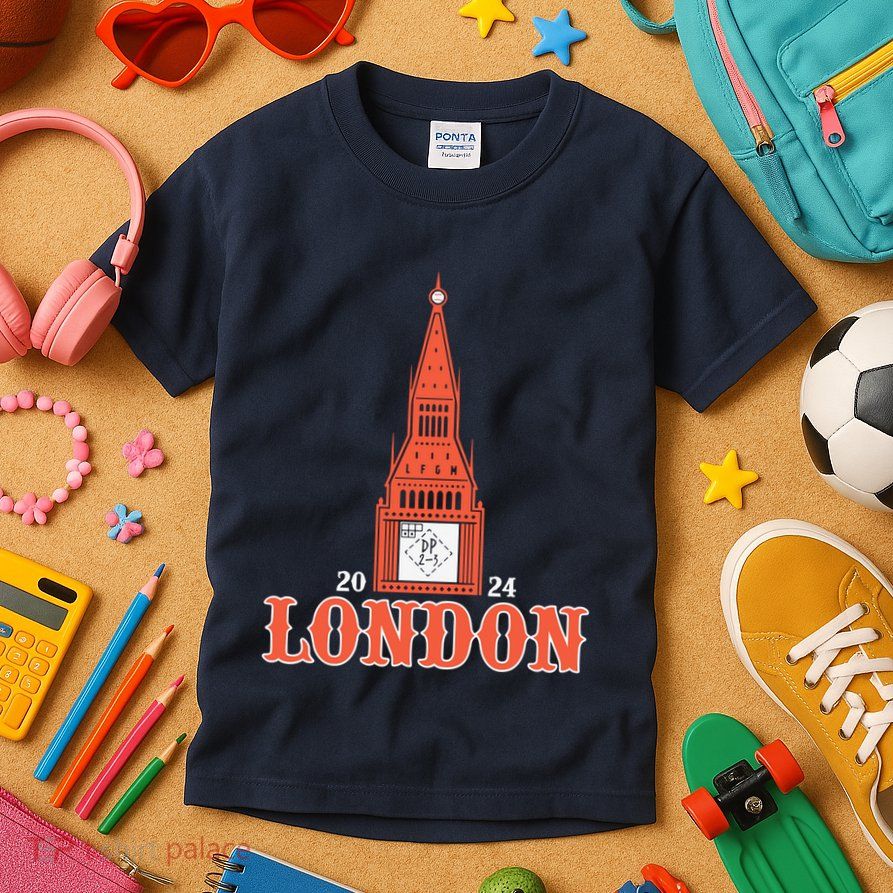 New York London Clock Tower Kids T-Shirt