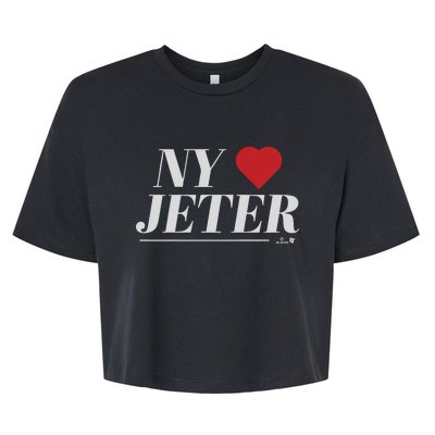 New York Loves Jeter Bella+Canvas Jersey Crop Tee