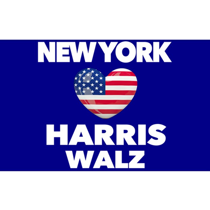 New York Loves Harris Walz America Usa Election Democrat Gift Bumper Sticker