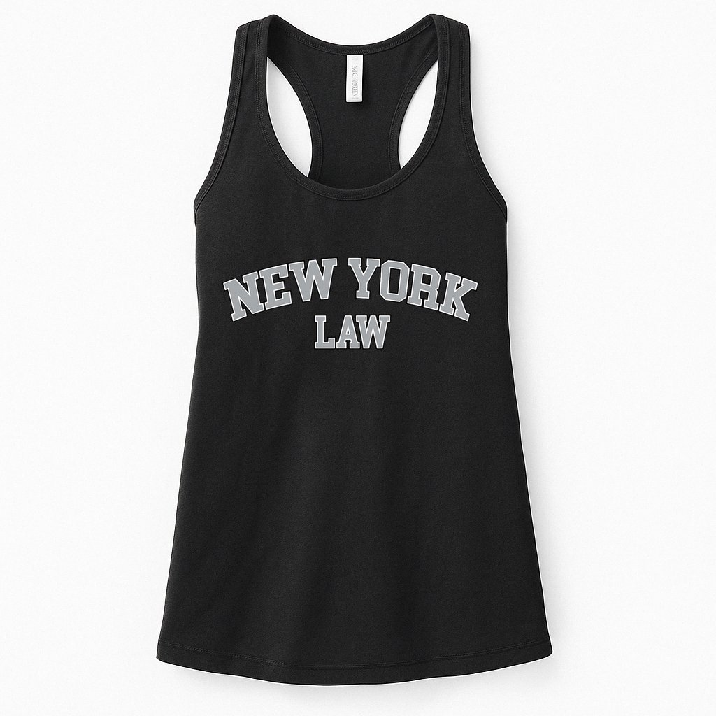 New York Lawyer Attorney Bar Graduate School Law Gift Womens Tank Top