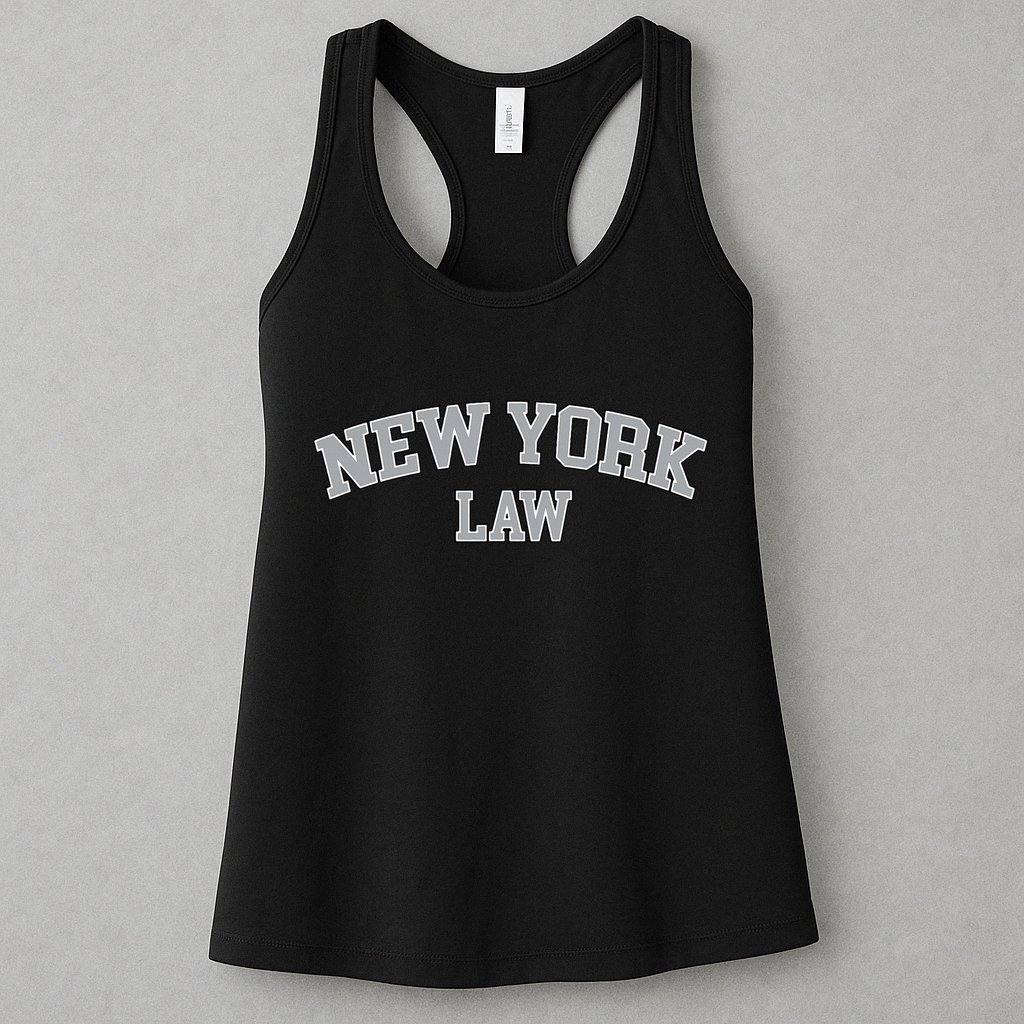 New York Lawyer Attorney Bar Graduate School Law Gift Womens Tank Top