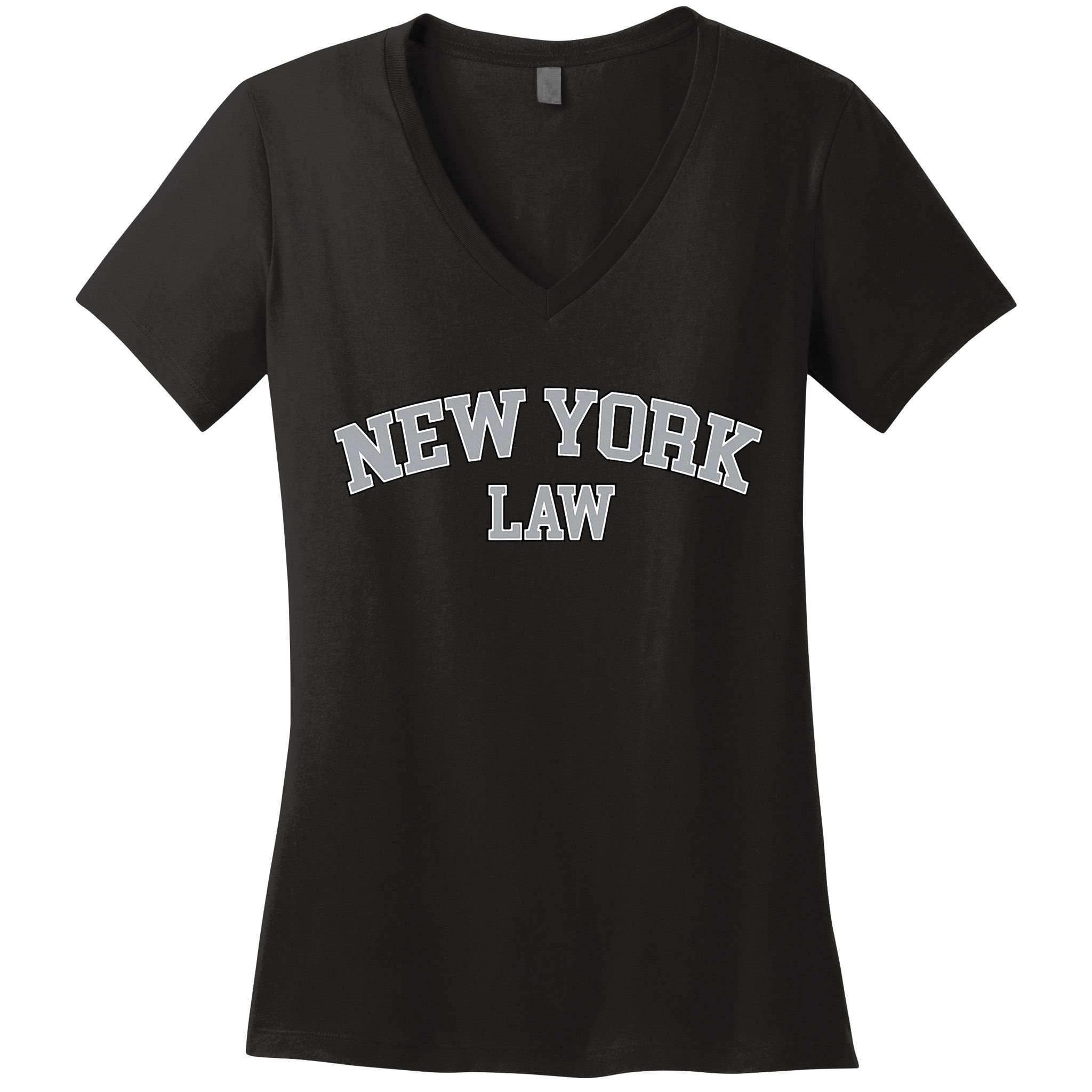 New York Lawyer Attorney Bar Graduate School Law Gift Women's V-Neck T-Shirt