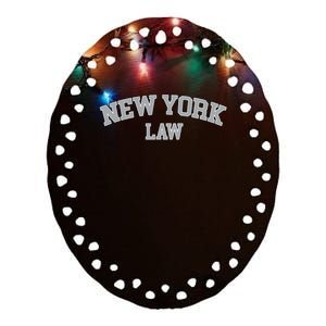 New York Lawyer Attorney Bar Graduate School Law Gift Ceramic Oval Ornament