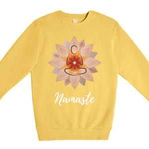 Namaste Yoga Lover Cool Gift Premium Crewneck Sweatshirt